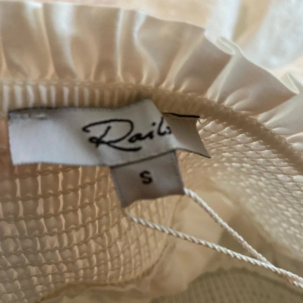 RAILS Addison Smocked Cotton Tiered Miniskirt‎